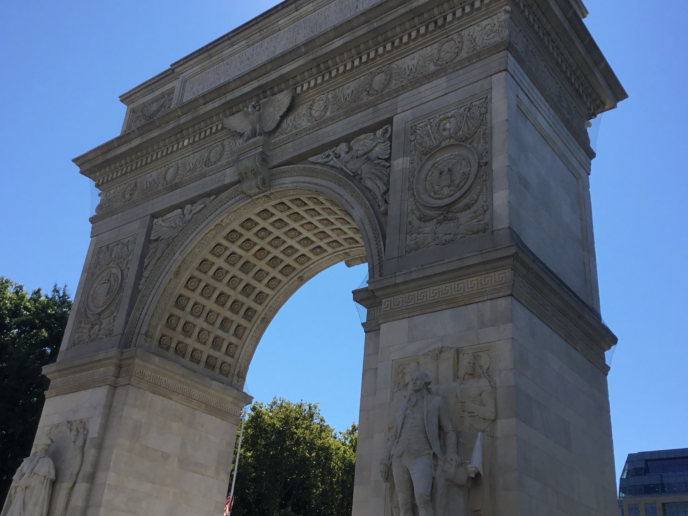 The Washington Square Arch at NYU
